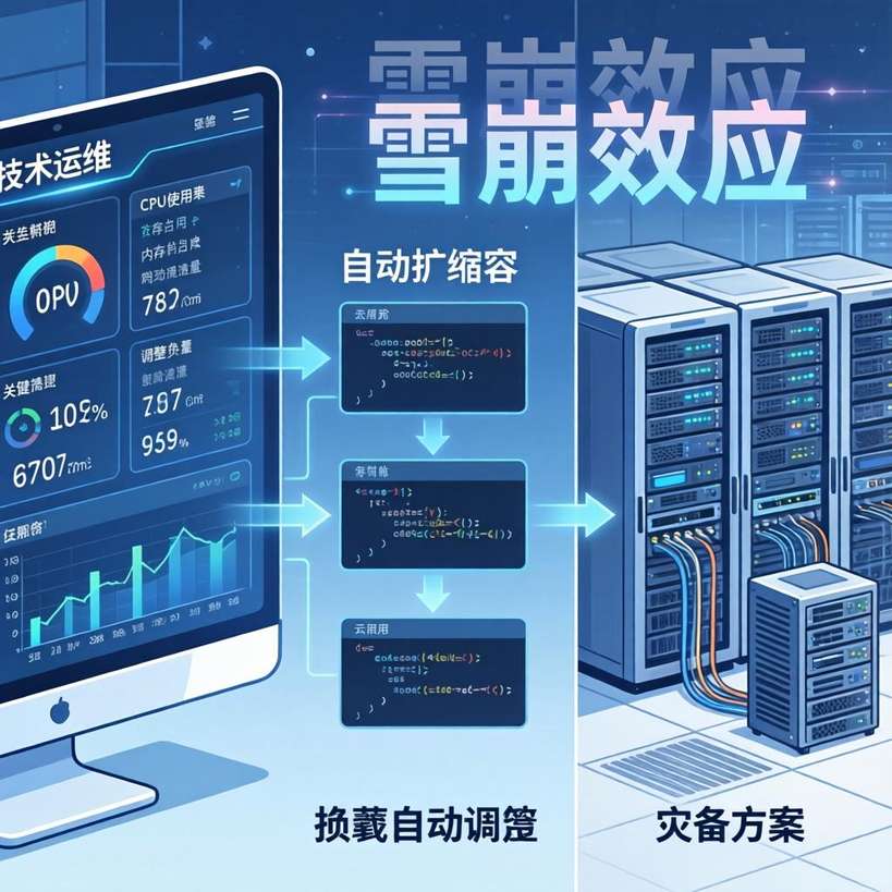 从技术运维的角度看，系统监控、自动扩缩容机制以及灾备方案是否健全，是决定服务稳定性的关键因素。若缺乏有效的预警机制，当系统资源接近饱和时无法及时预警，那么就容易造成“雪崩效应”。